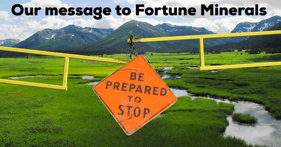 Our message to Fortune Minerals
